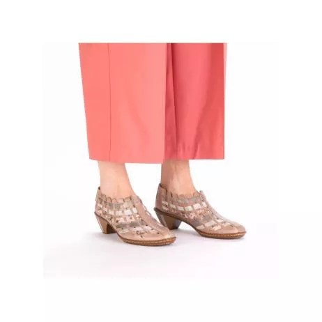 Sandały RIEKER 46778-64 beige