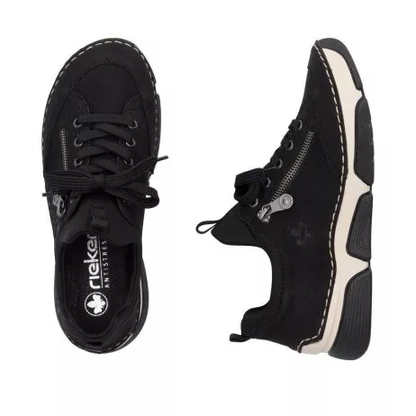 Półbuty RIEKER 45973-00 black