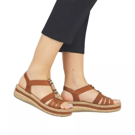 Sandały RIEKER V0921-24 brown