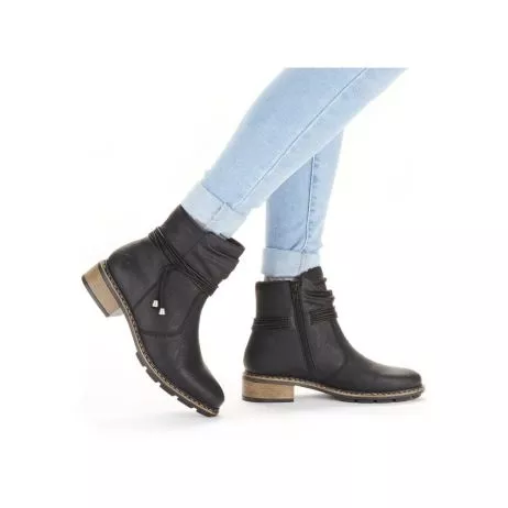 Botki RIEKER 77263-00 black