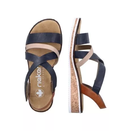 Sandały RIEKER V3663-91 blue