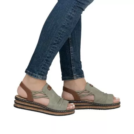 Sandały RIEKER 62962-52 green