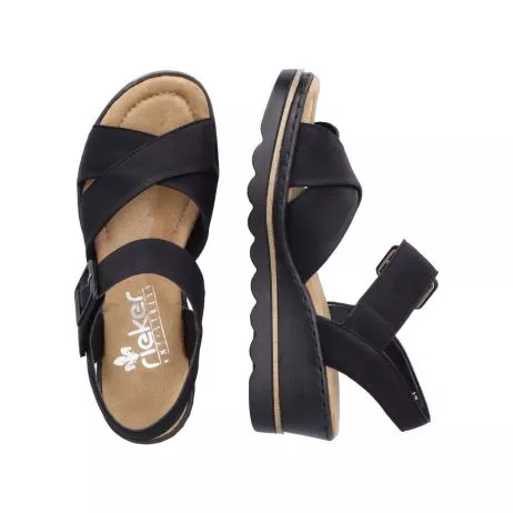 Sandały RIEKER 67463-00 black