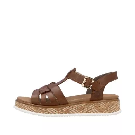 Sandały RIEKER W0853-24 brown