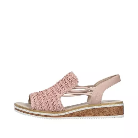 Sandały RIEKER V3641-31 pink