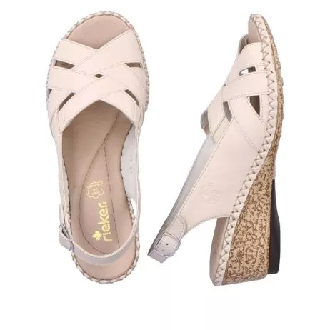 Sandały RIEKER 66189-60 beige