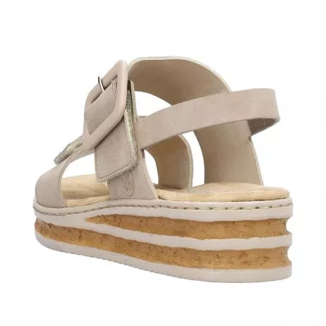 Sandały RIEKER 62950-62 beige
