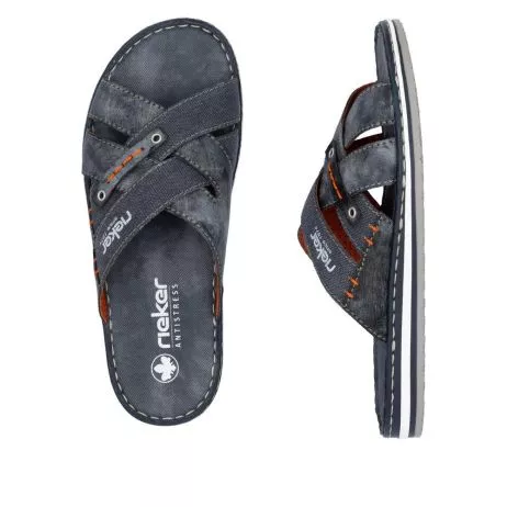 Klapki RIEKER 21599-14 blue
