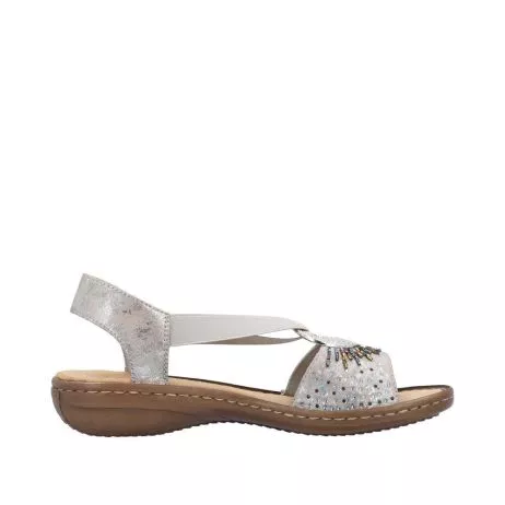 Sandały RIEKER 60880-90 metallic