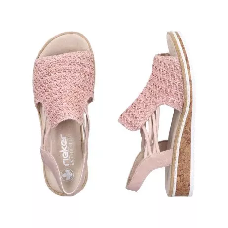 Sandały RIEKER V3641-31 pink