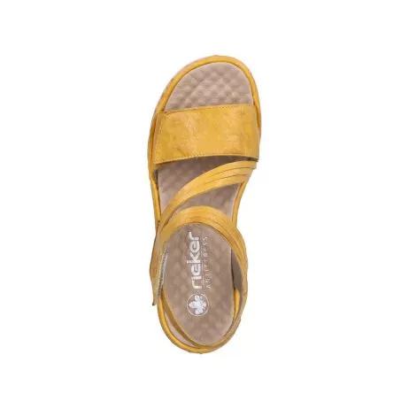 Sandały RIEKER 60464-68 yellow