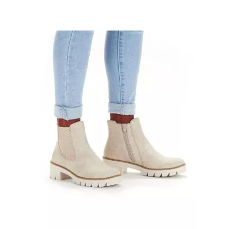 Botki RIEKER X5772-60 beige