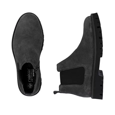 Botki RIEKER 30453-45 grey