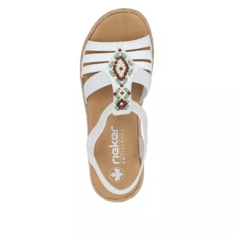 Sandały RIEKER V0920-80 white