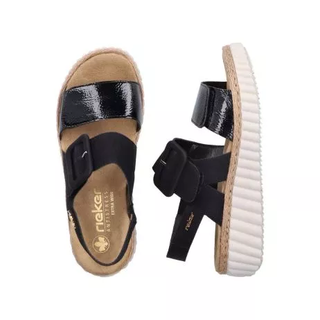 Sandały RIEKER 69260-00 black