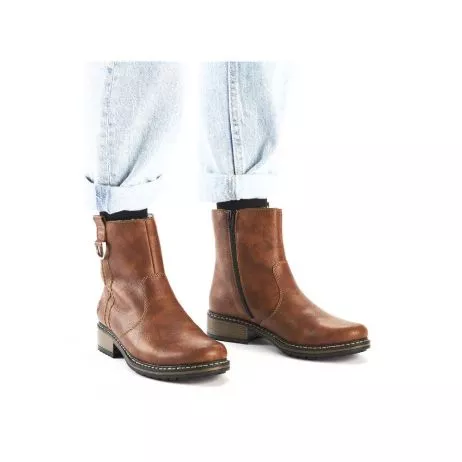 Botki RIEKER Z6871-24 brown