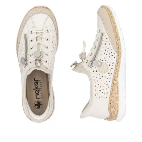 Półbuty RIEKER N42V3-60 beige