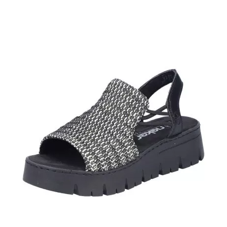 Sandały RIEKER V1051-00 black