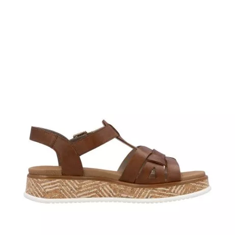Sandały RIEKER W0853-24 brown
