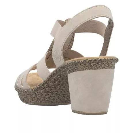 Sandały RIEKER 66526-62 beige