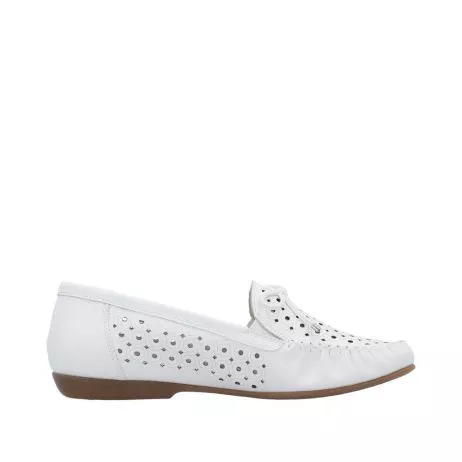 Mokasyny RIEKER L6352-80 white