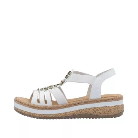 Sandały RIEKER V0920-80 white