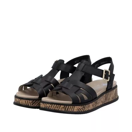Sandały RIEKER W0853-00 black