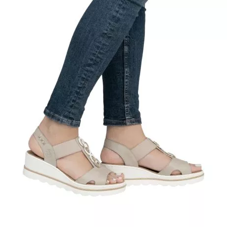 Sandały RIEKER 67498-62 beige
