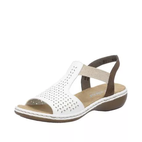 Sandały RIEKER 65917-80 white