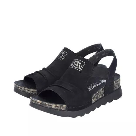 Sandały RIEKER 64463-01 black