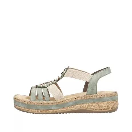 Sandały RIEKER V0920-52 green