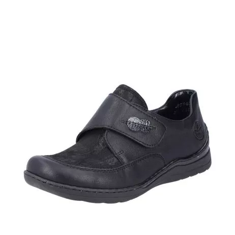 Półbuty RIEKER 48954-00 black