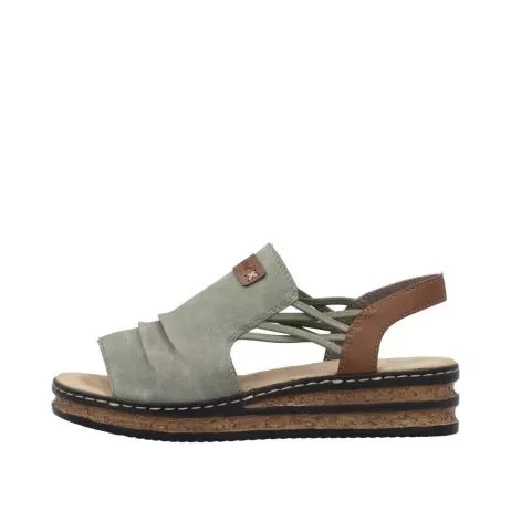 Sandały RIEKER 62962-52 green