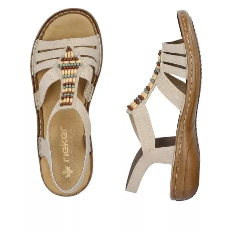 Sandały RIEKER 60851-62 beige