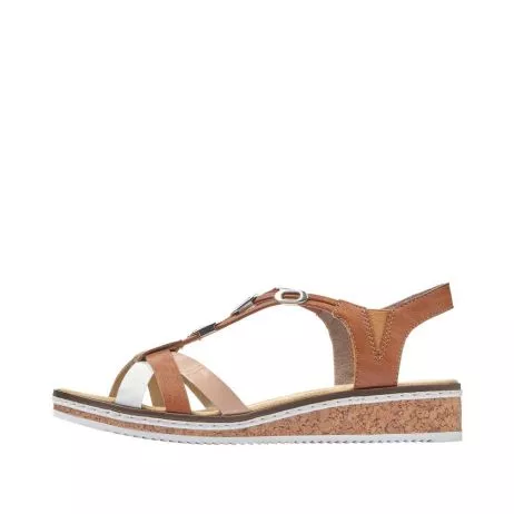 Sandały RIEKER V3657-81 brown
