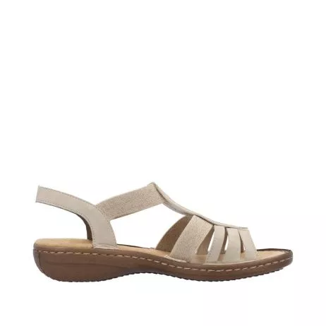Sandały RIEKER 608C0-62 beige
