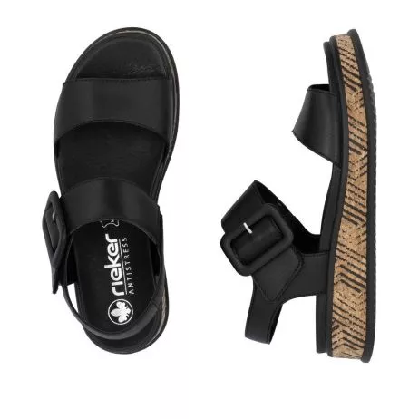 Sandały RIEKER W0800-00 black