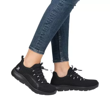 Półbuty RIEKER M5070-00 black