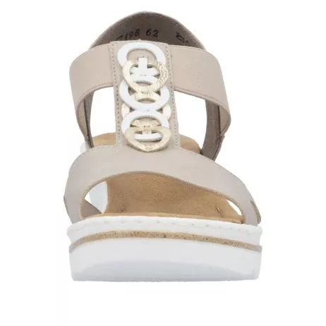 Sandały RIEKER 67498-62 beige
