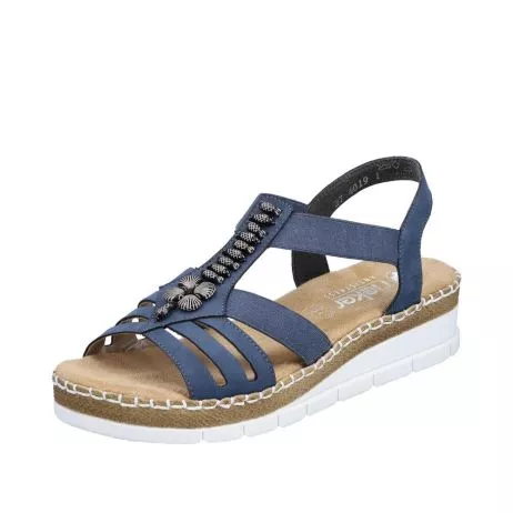Sandały RIEKER V1206-14 blue