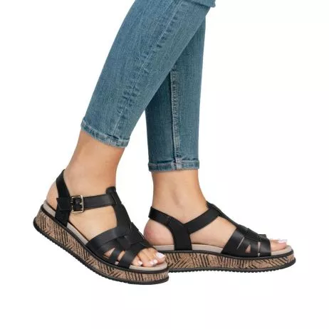 Sandały RIEKER W0853-00 black