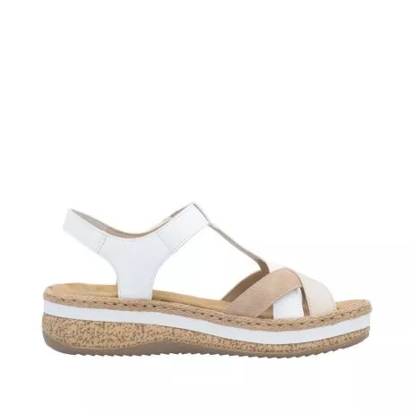 Sandały RIEKER V0919-80 white