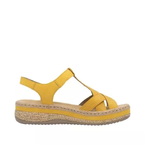 Sandały RIEKER V0919-68 yellow