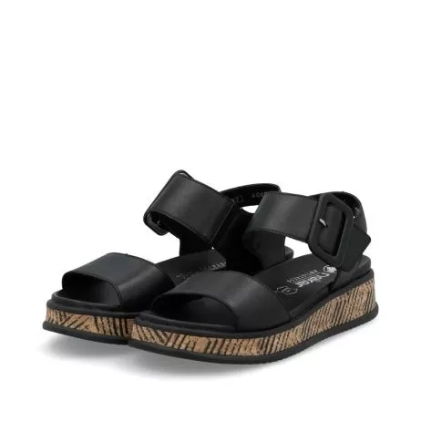 Sandały RIEKER W0800-00 black