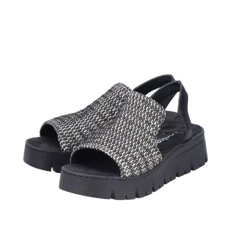 Sandały RIEKER V1051-00 black