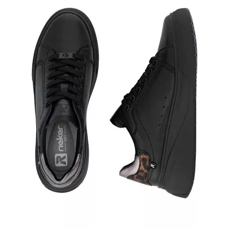 Półbuty RIEKER W2303-00 black