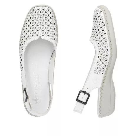 Sandały RIEKER 41350-80 white