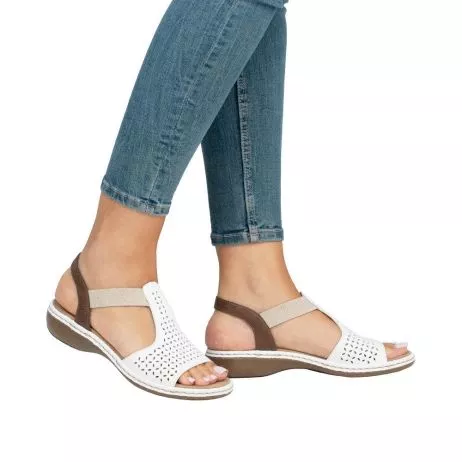 Sandały RIEKER 65917-80 white