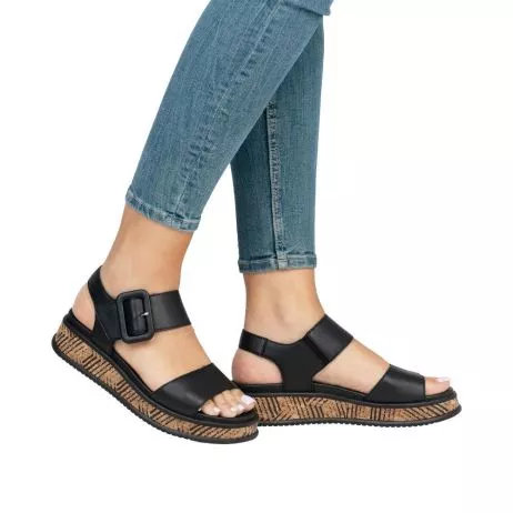 Sandały RIEKER W0800-00 black