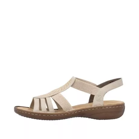 Sandały RIEKER 608C0-62 beige
